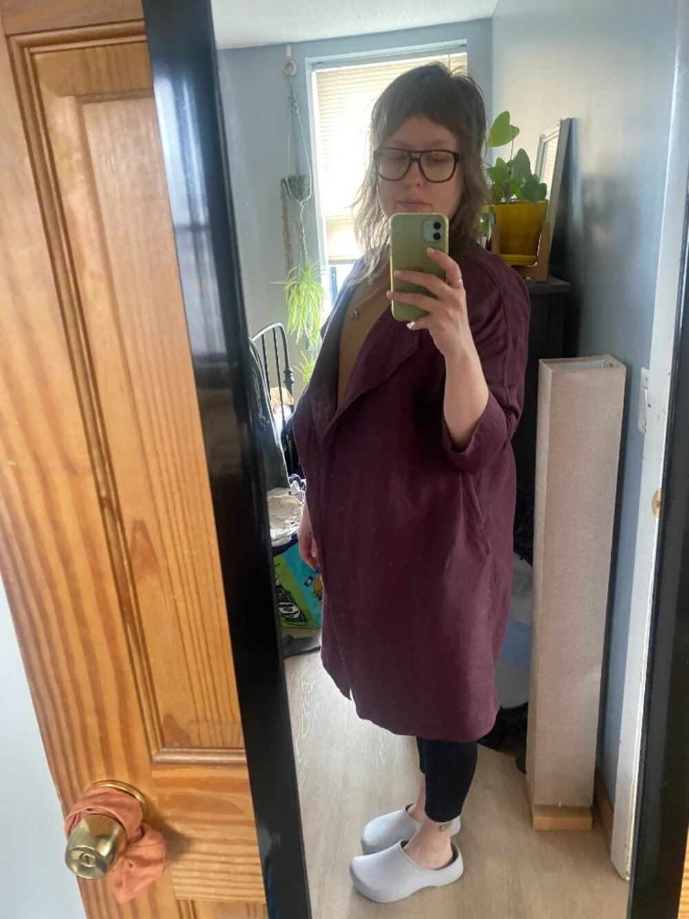 notPERFECTLINEN (NPL) purple linen jacket - Picture 5 of 6